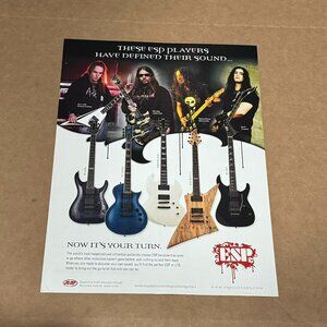 Alexi Laiho / Will Adler / Michael Wilton / Gus G - ESP Guitars - 2007 Print Ad